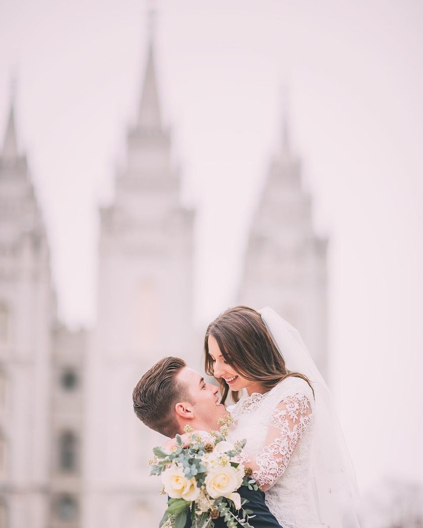 Beautiful wedding flowers by The Rose Shop
